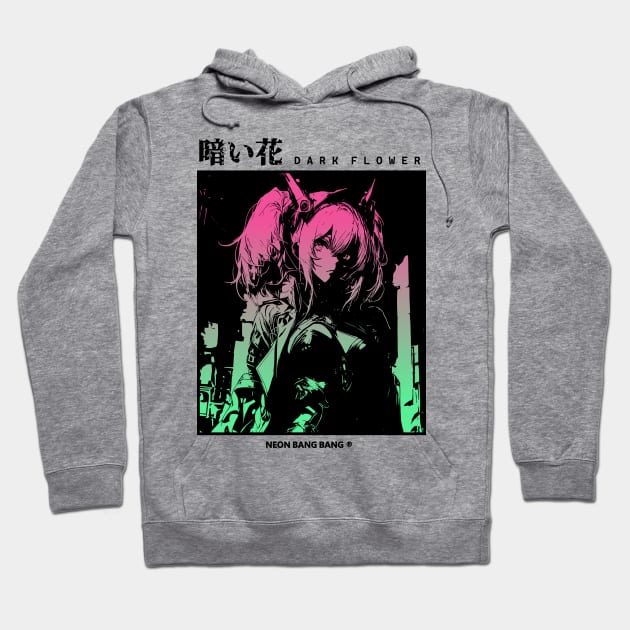 Cyberpunk Vaporwave Anime Manga Girl Japanese Streetwear Aesthetic Hoodie by Neon Bang Bang